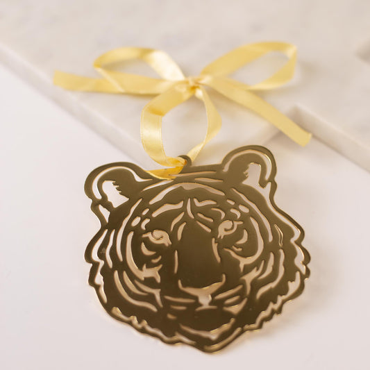 TRS Tiger Face Ornament Gold