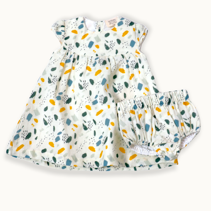 Bloom Cap Sleeve Dress + Bloomer Set
