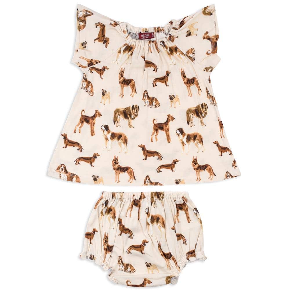 Dress Set w/bloomers-Natural Dog