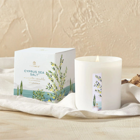 Cypress Sea Salt Poured Candle