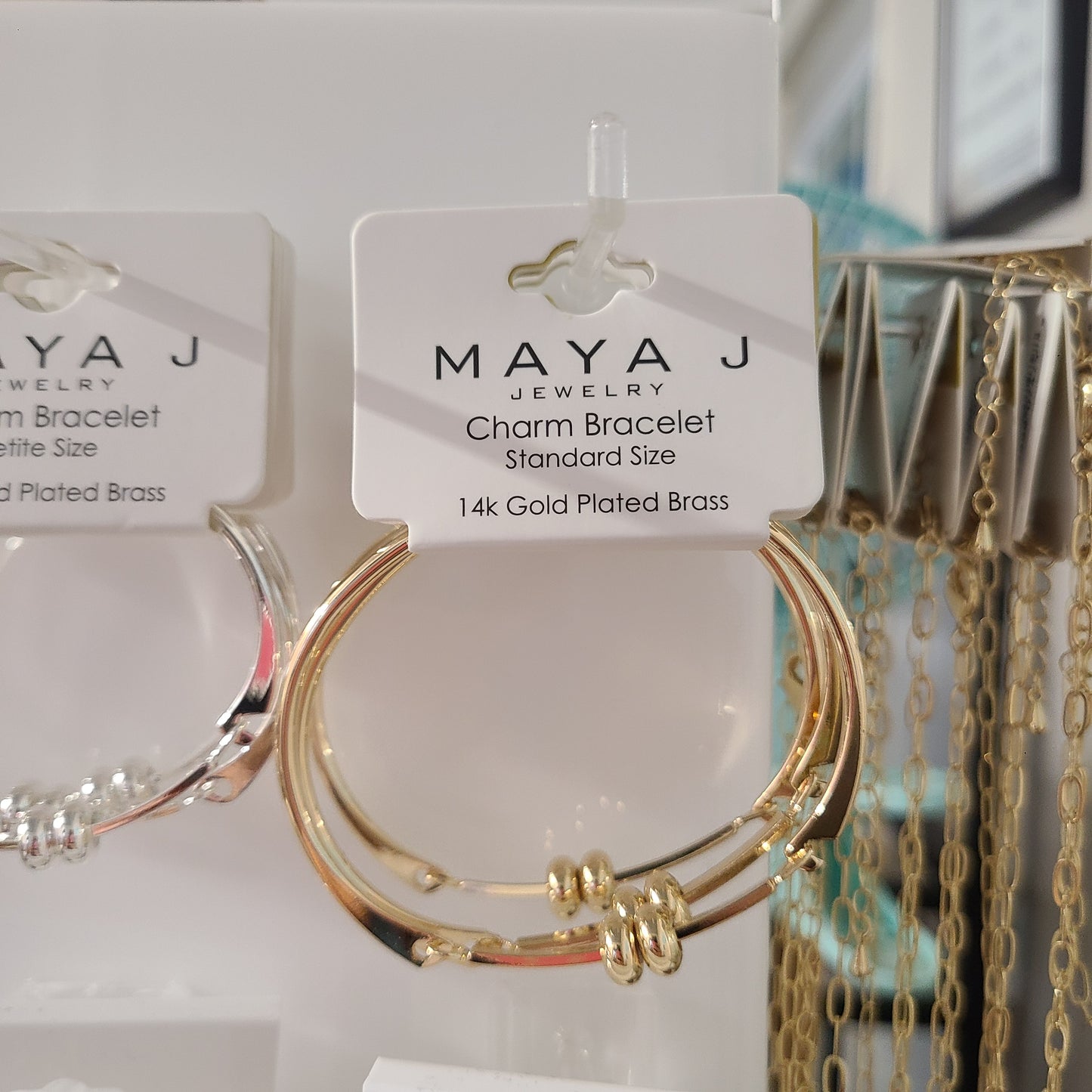 Maya J Cuff Bracelets for Birthstone Charms