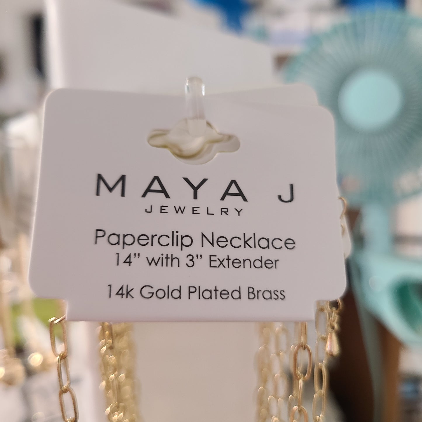 Maya J Birthstone Paperclip Necklaces