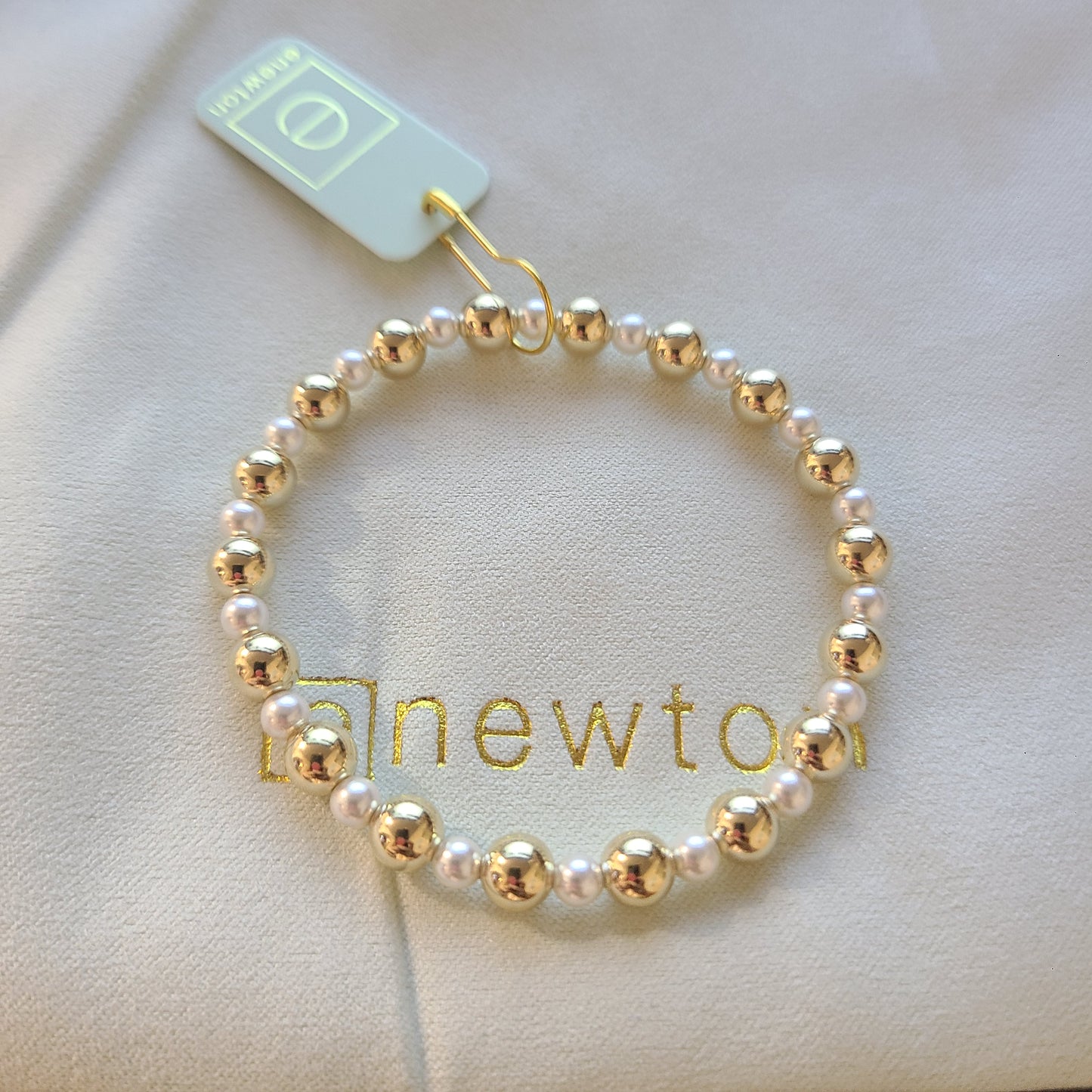 Pearl Grateful 4mm-6mm Gold Bracelet