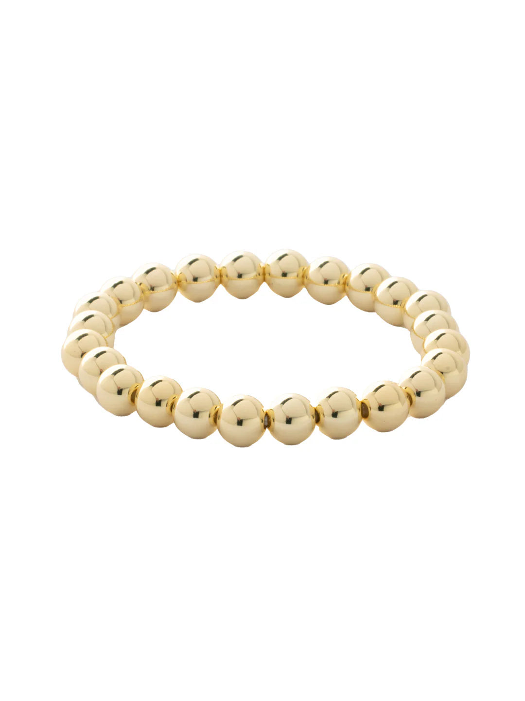 Large Gold Bead Stretch Bracelet