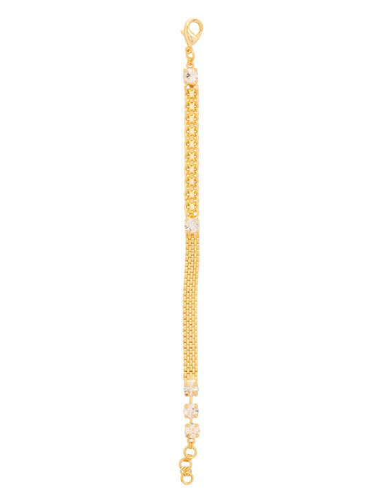 Crystal Mesh Chain Tennis Bracelet- 4BGB3BGCRY