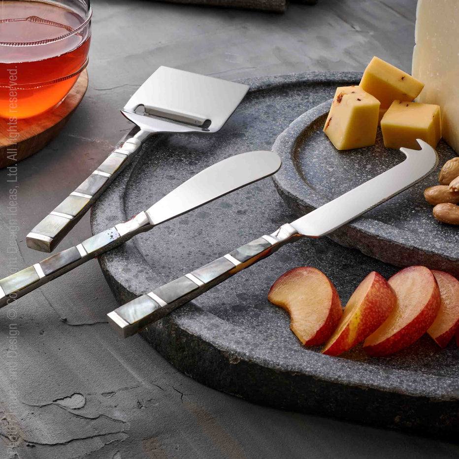 TH Abalon Cheese Knives (set of 3)
