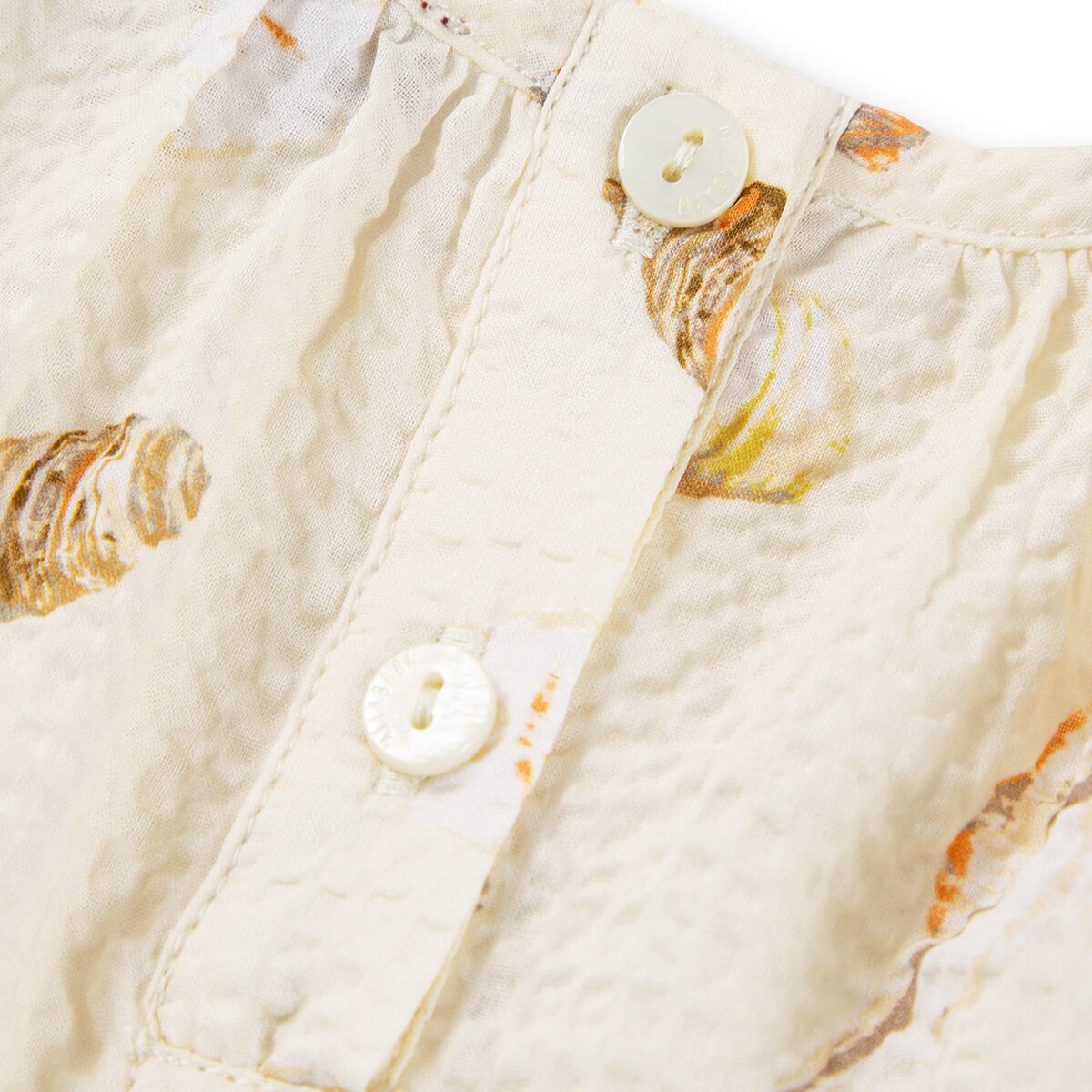 Butterfly Ruffle Blouse & Shorts- Seashells