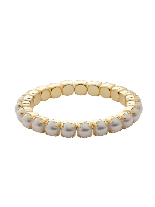 7 inch Sienna Stretch Bracelet- Modern Pearl