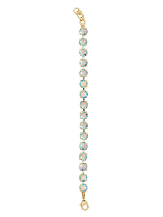 Sienna Tennis Bracelet- Aqua Aurora Borealis