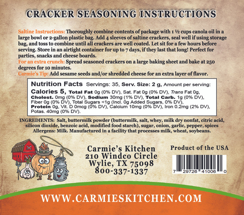 Cracker Seasoning Mix (Click to View All Flavors)