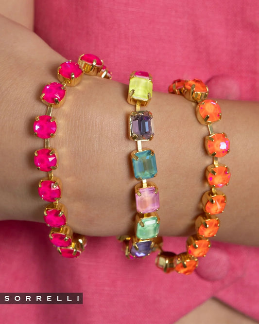 Sienna Tennis Bracelet- Electric Pink- BGA2BGETP