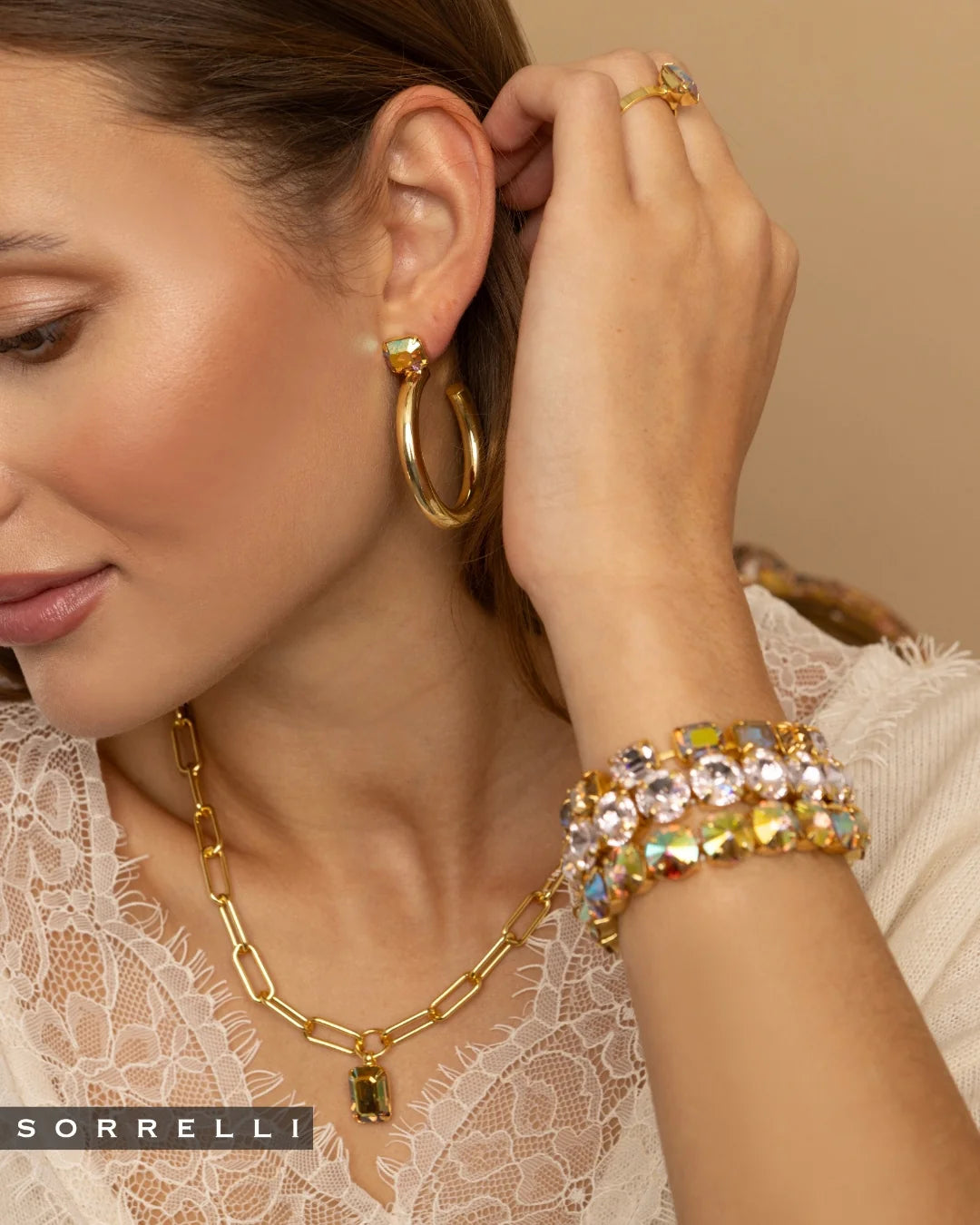 Nia Pendant Necklace-Light Colorado AB