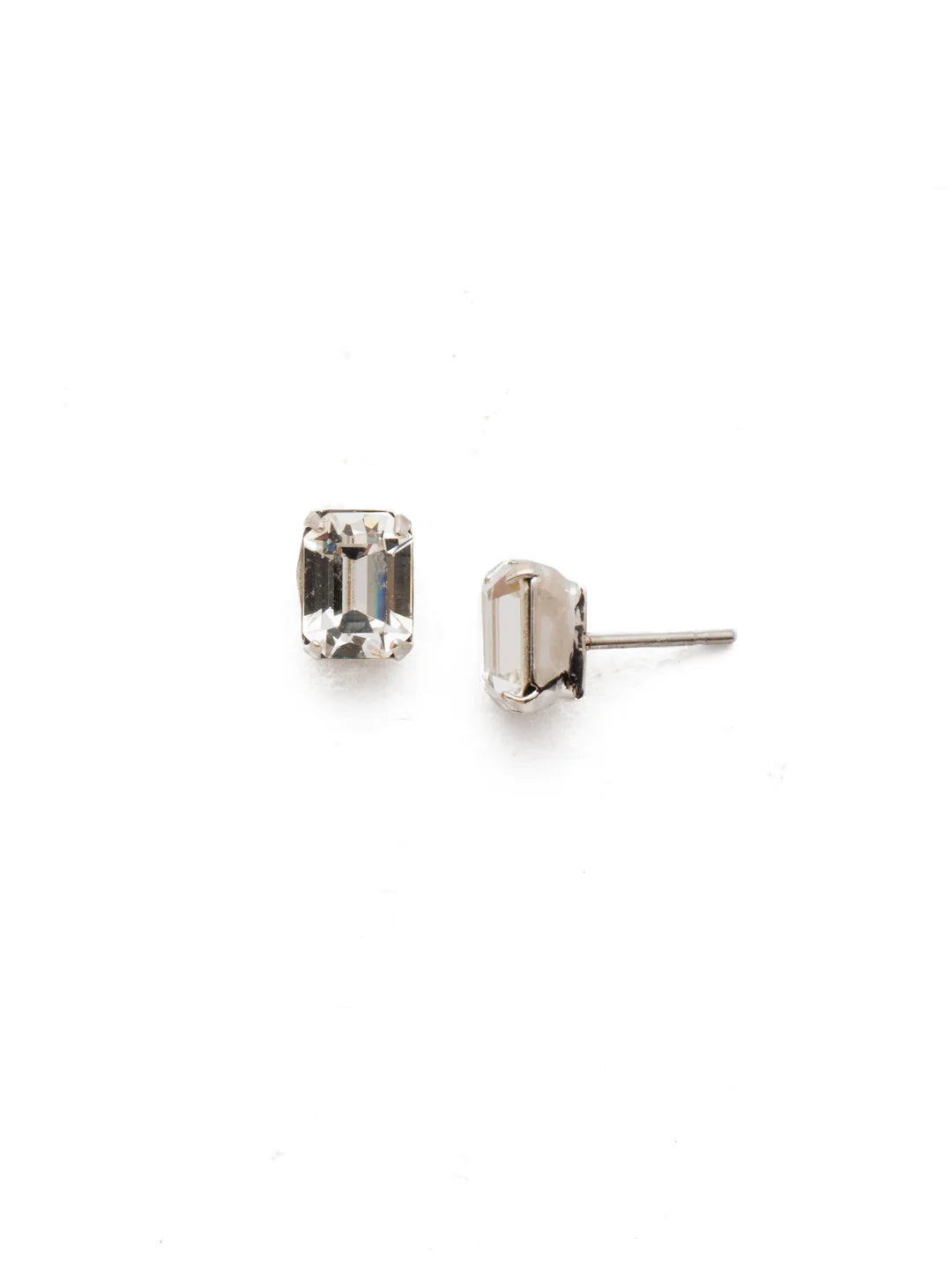 Mini Emerald Cut Earrings