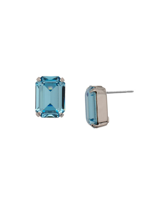 Brynn Stud Earrings-Aquamarine