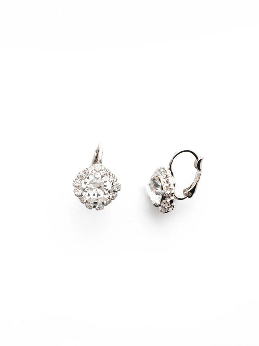 Haute Halo Dangle Earrings- Crystal