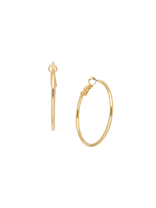 Dahlia Hoop Earring- EDW63BGCRY