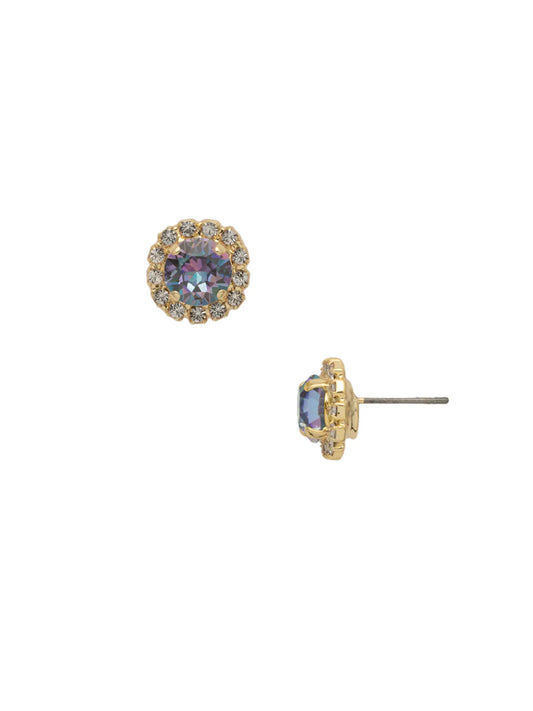 Haute Halo Stud Earrings- Vitrail Light