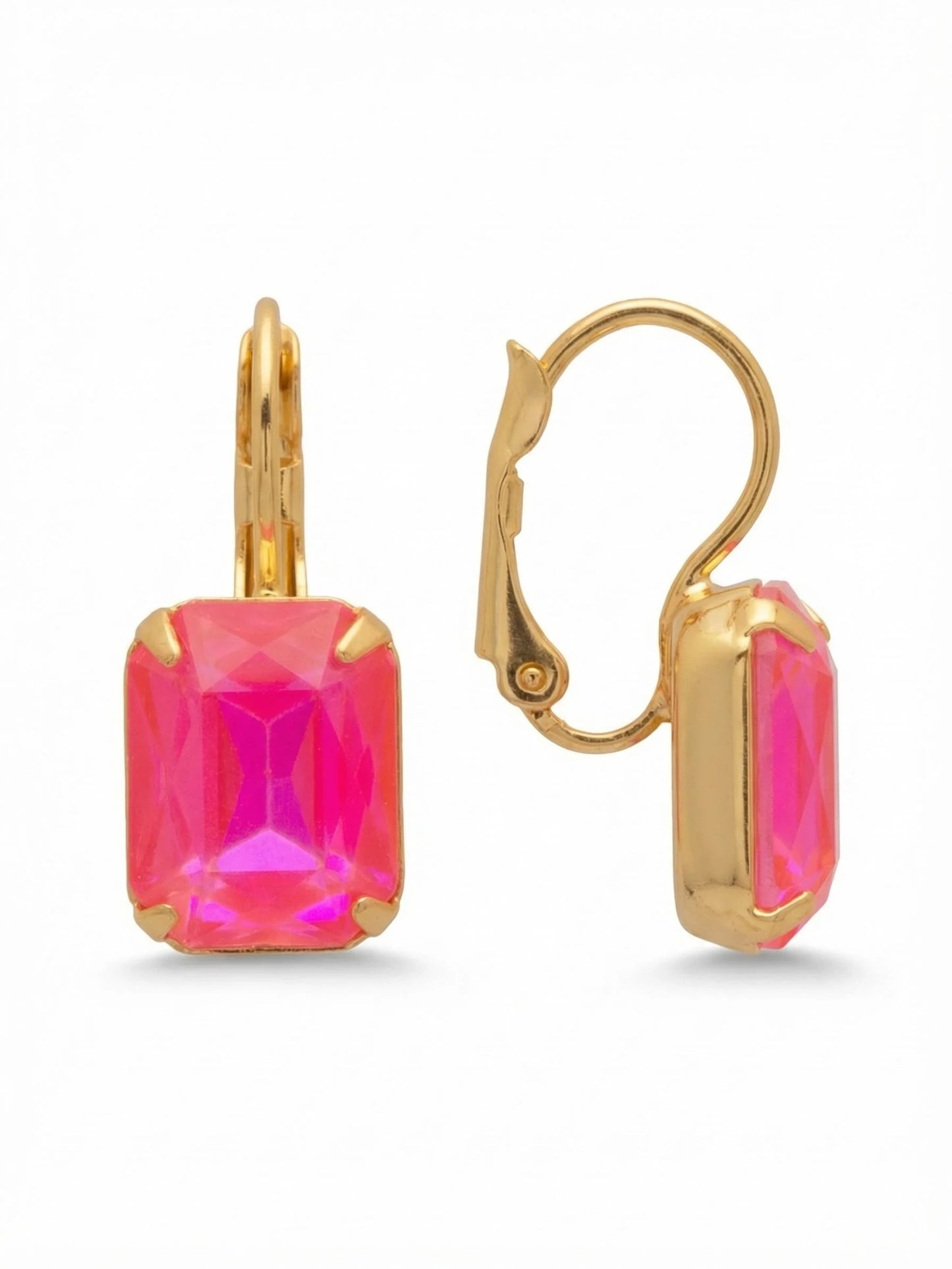 Octavia Dangle Earrings- Electric Pink