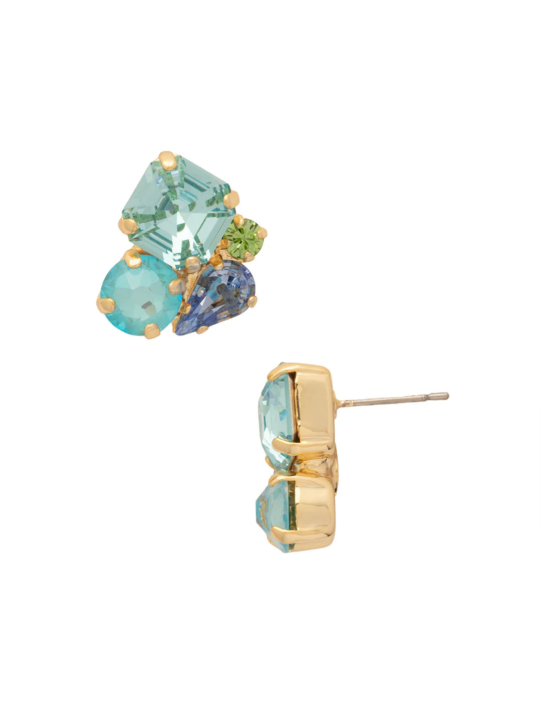 Anika Stud Earrings-Ocean