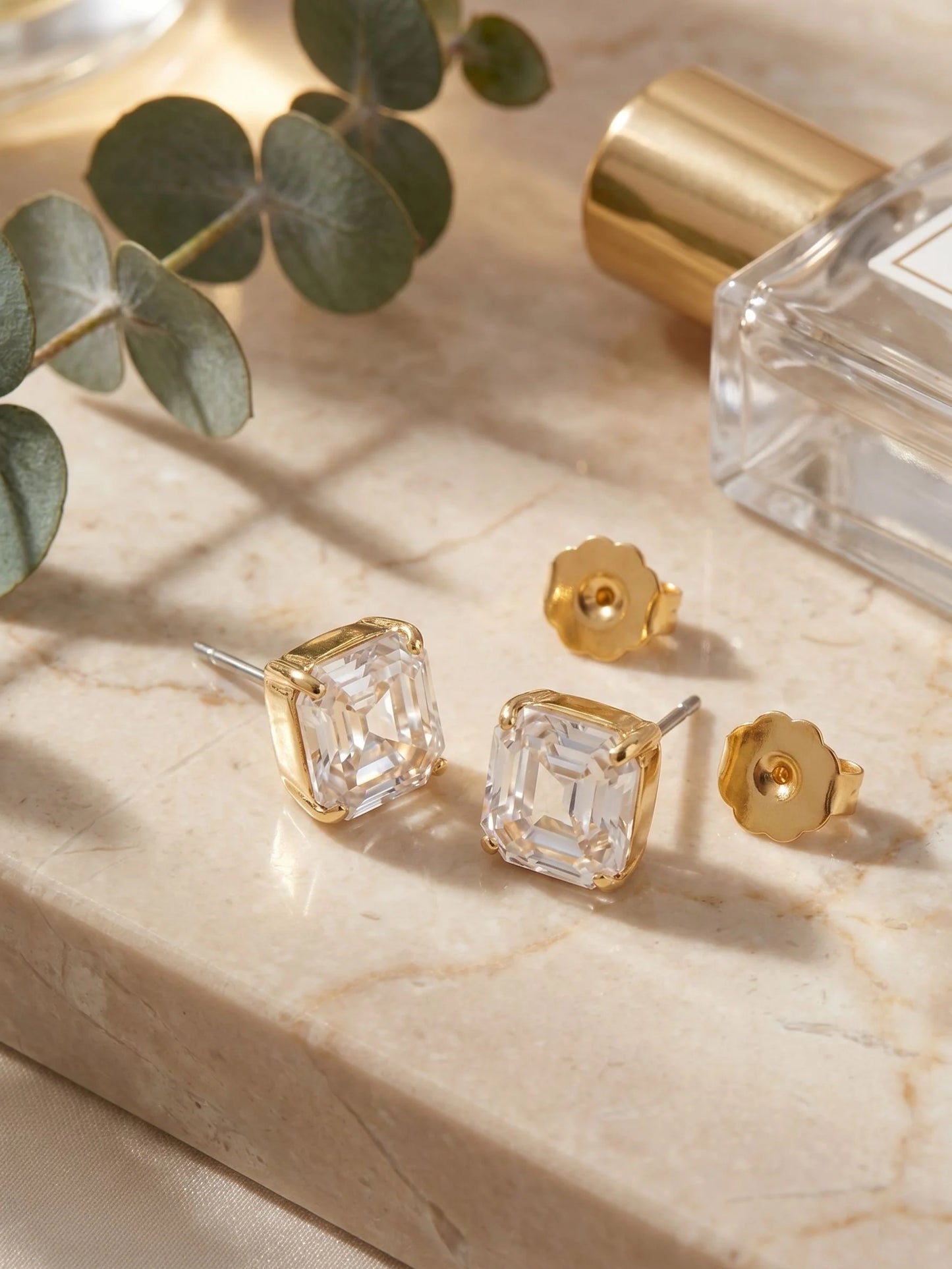 Izzy Stud Earrings- Crystal