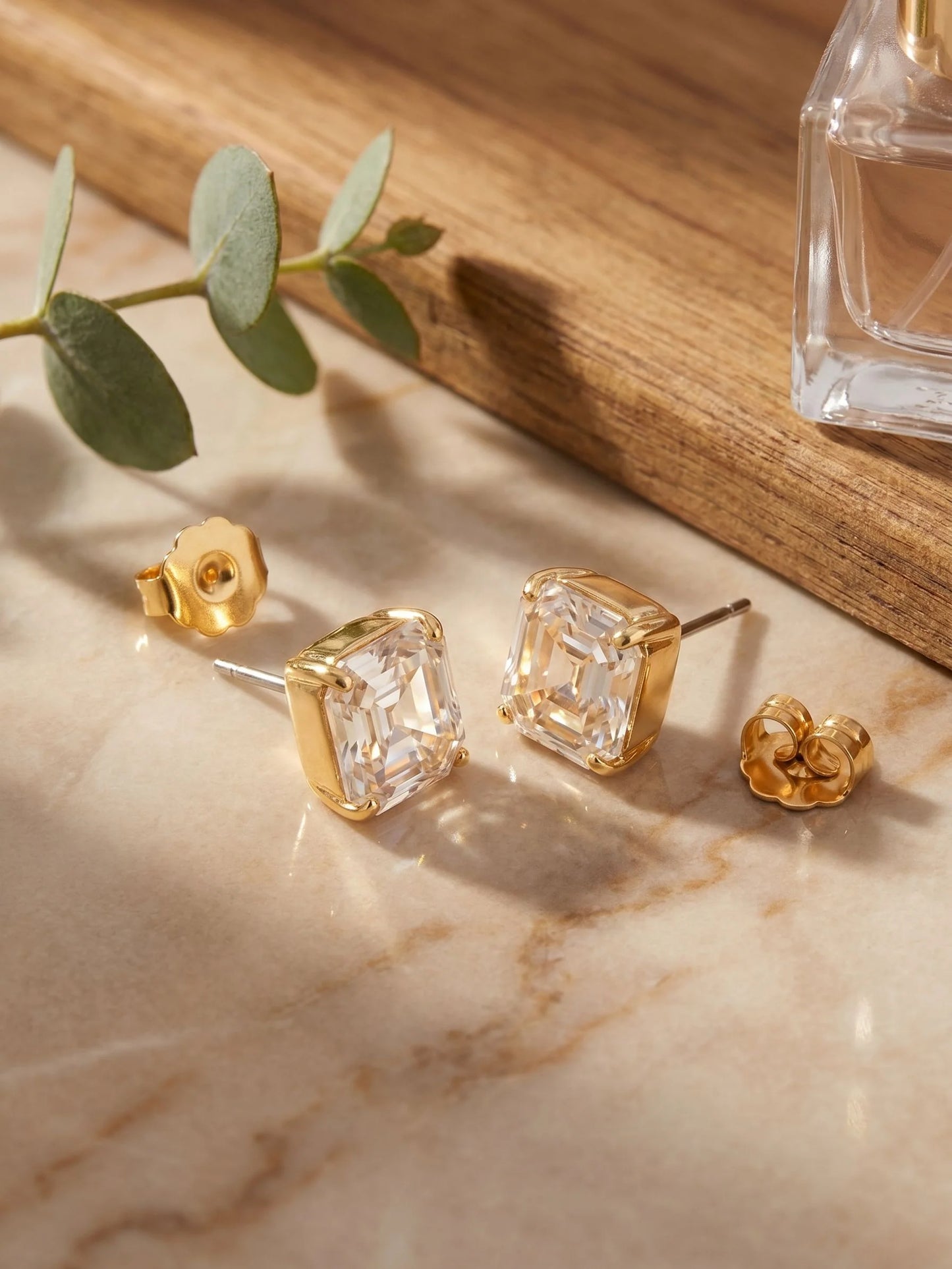 Izzy Stud Earrings- Crystal