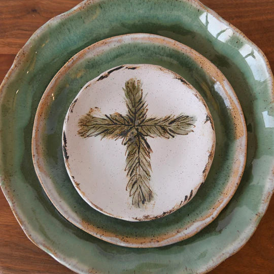 Evergreen Cross Dish