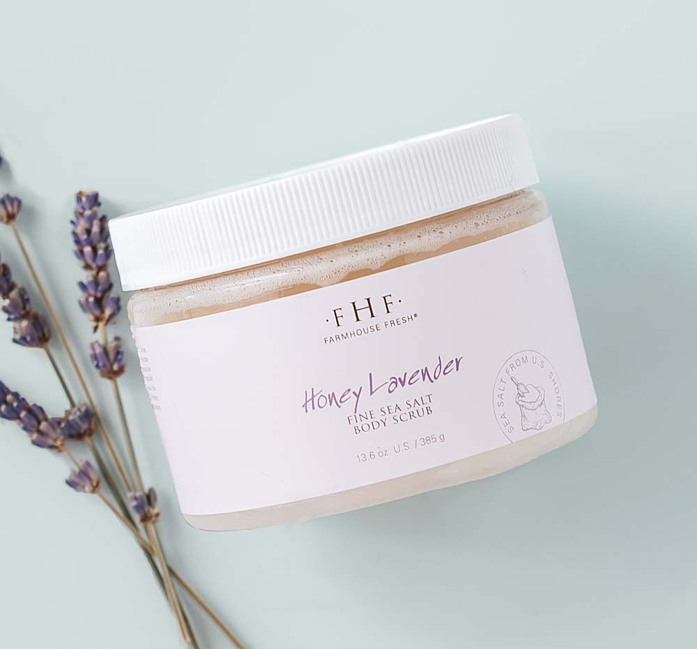 Honey Lavender Fine Sea Salt Body Scrub