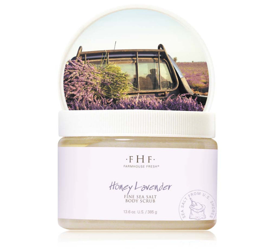 Honey Lavender Fine Sea Salt Body Scrub