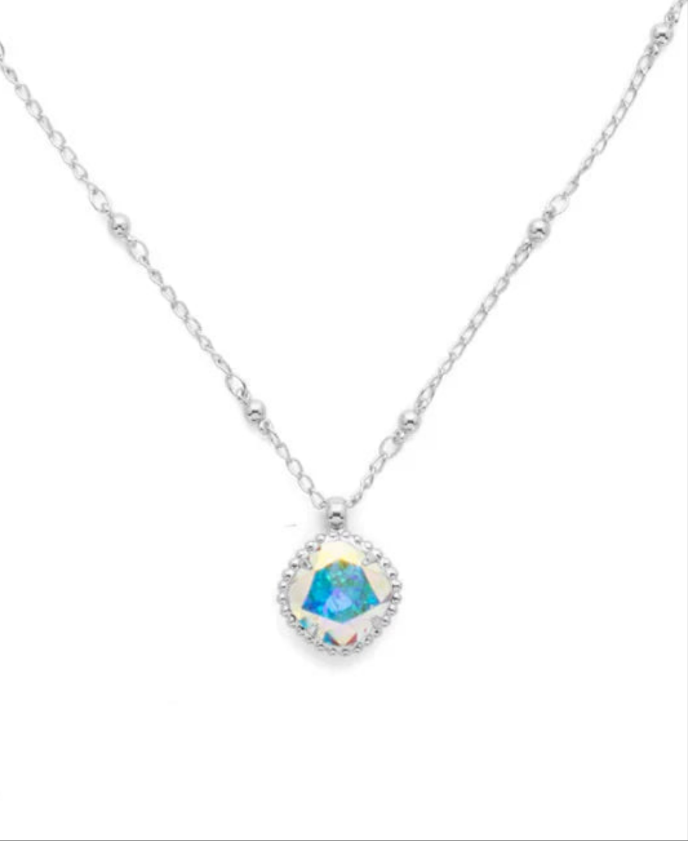 Cushion Cut Pendant Necklaces