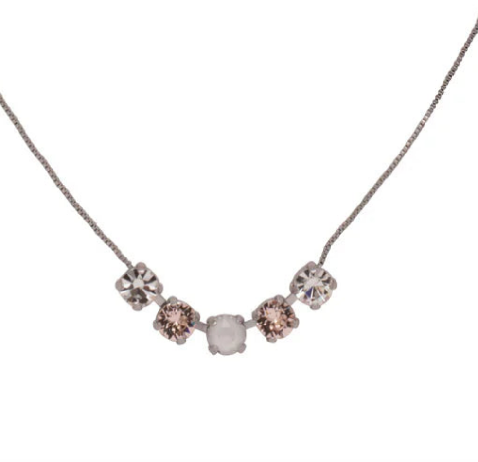 Shaughna Tennis Necklace-Snow Bunny