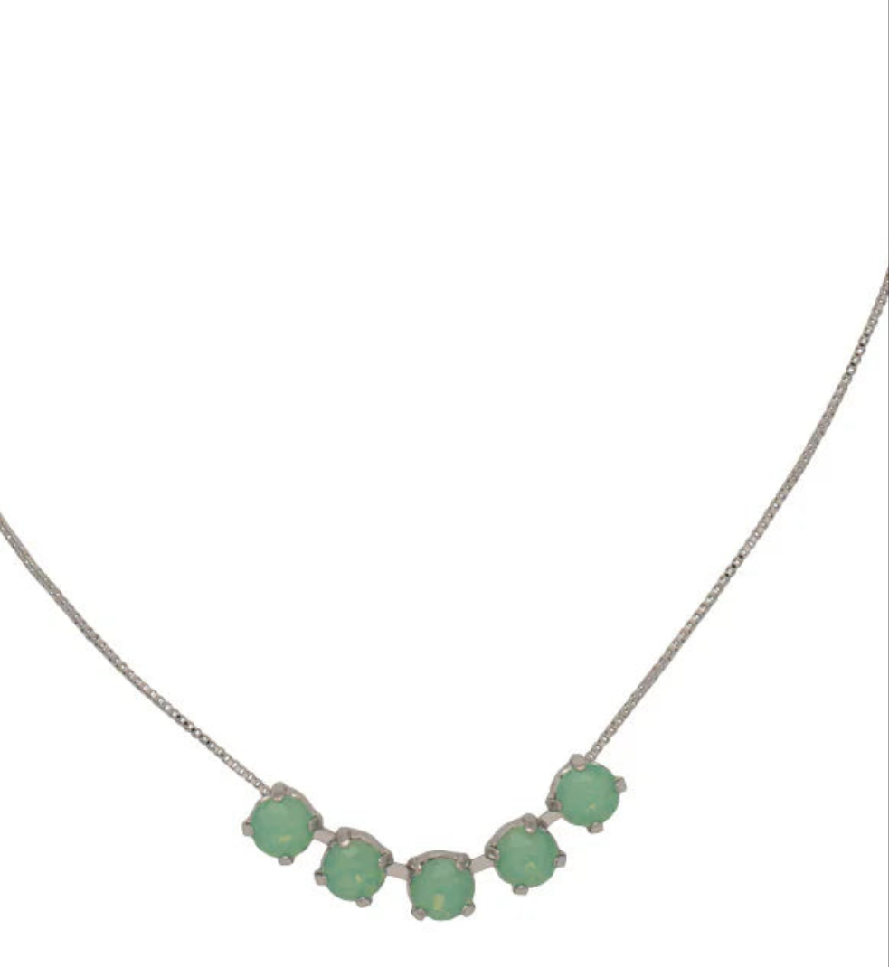 Shaughna Tennis Necklace- Pacific Opal