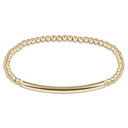 Classic Gold 3mm Bracelet- Bliss Bar