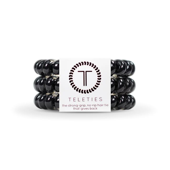 Jet Black Large Hair Ties