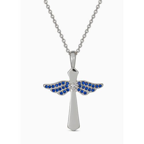 Maya J Angel Birthstone Necklace