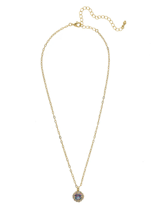 Haute Halo Pendant Necklace - Vitrail Light