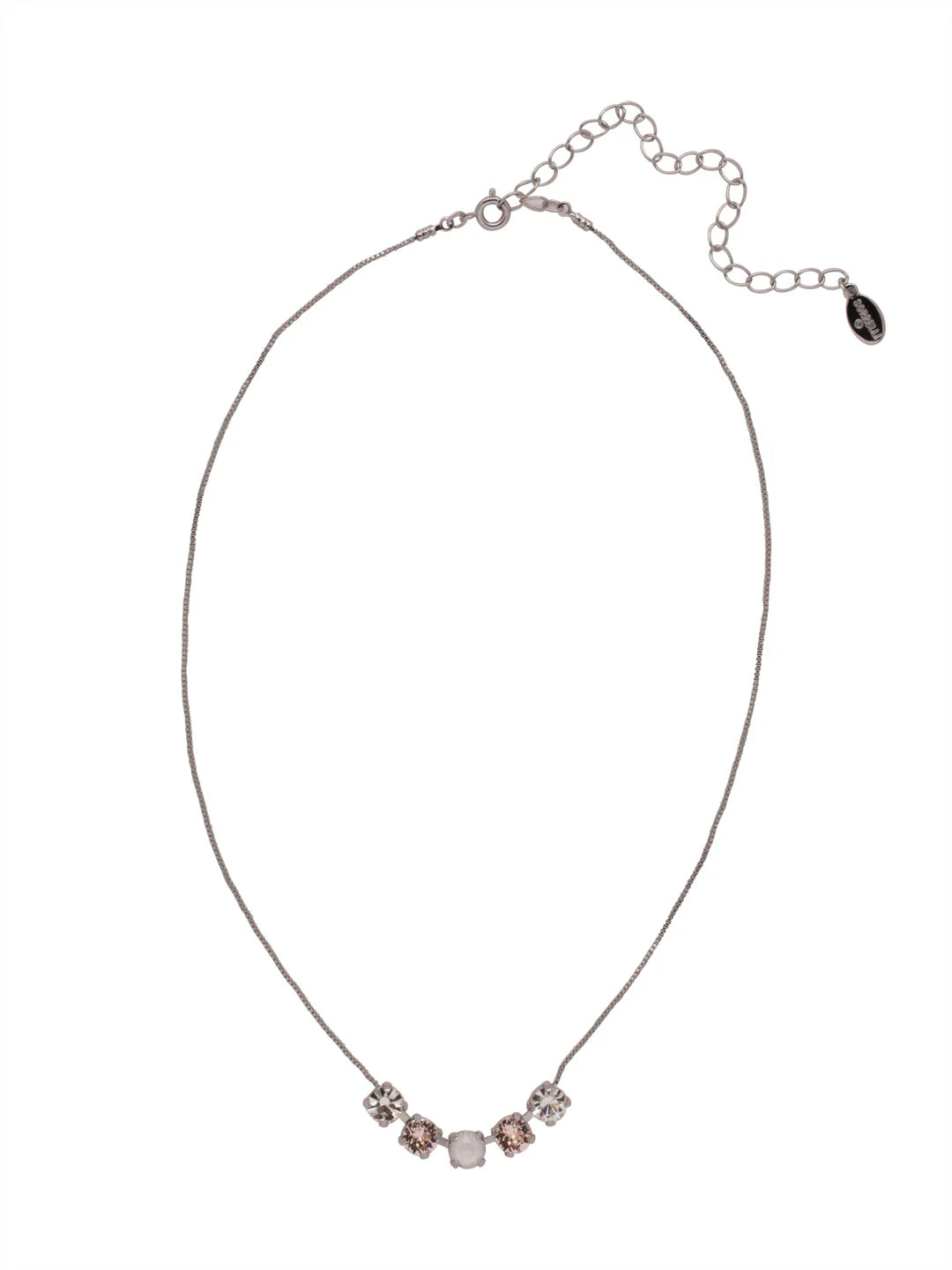 Shaughna Tennis Necklace-Snow Bunny