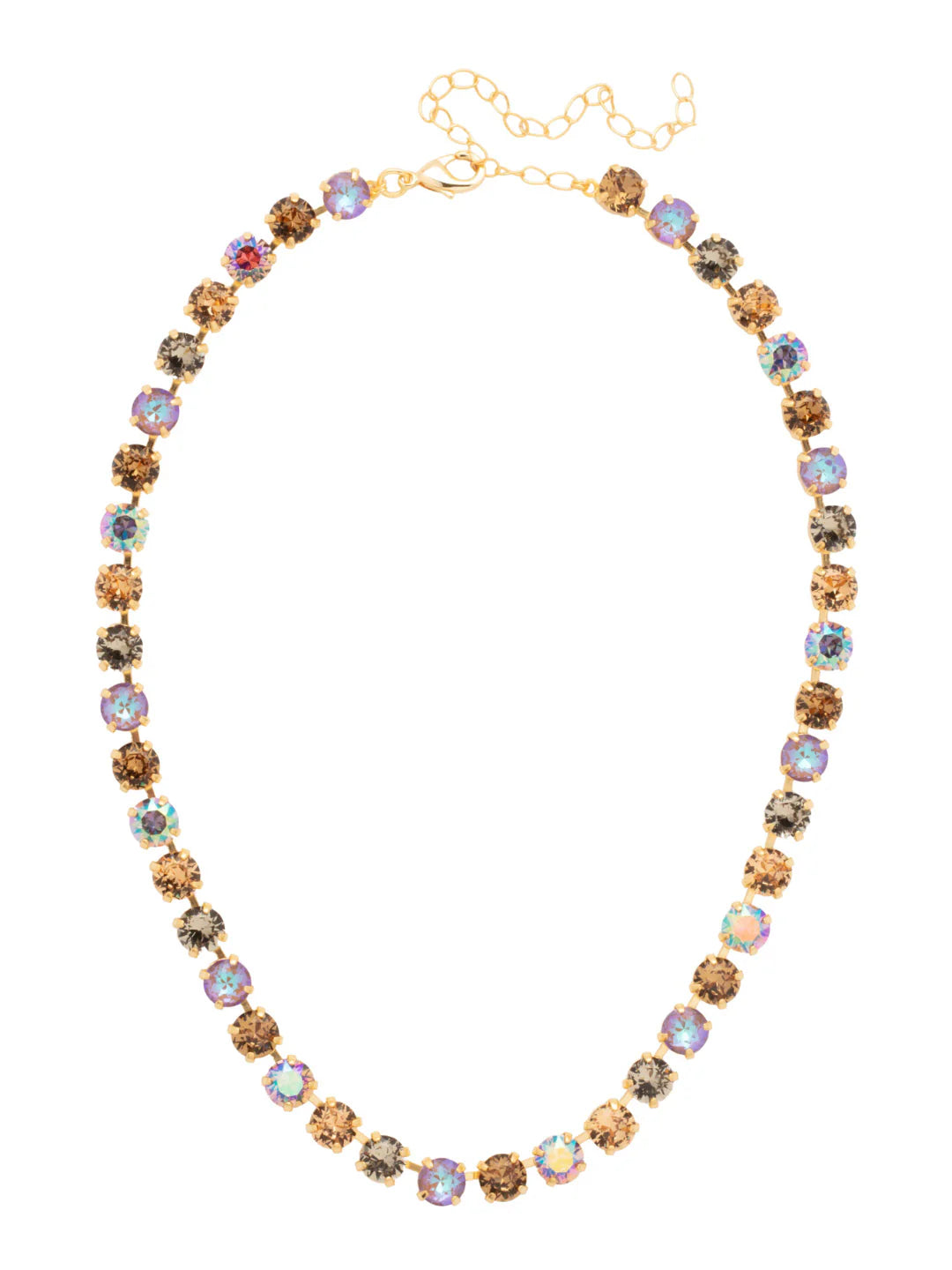 Matilda Tennis Necklace-Honey Bourbon
