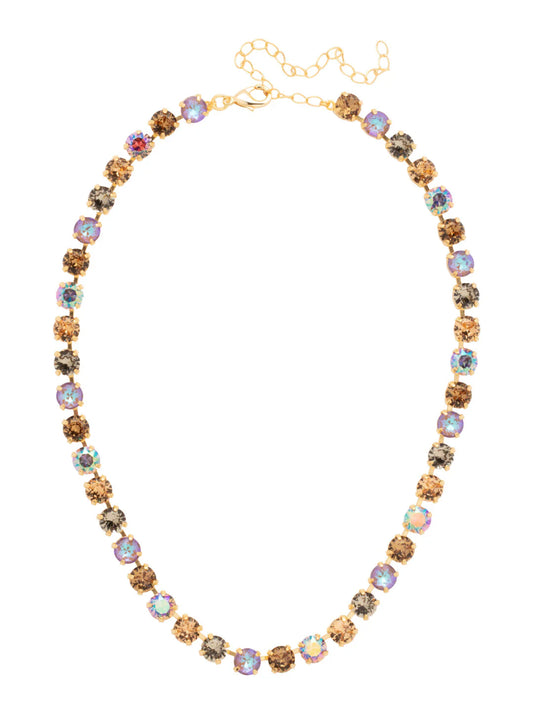 Matilda Tennis Necklace-Honey Bourbon