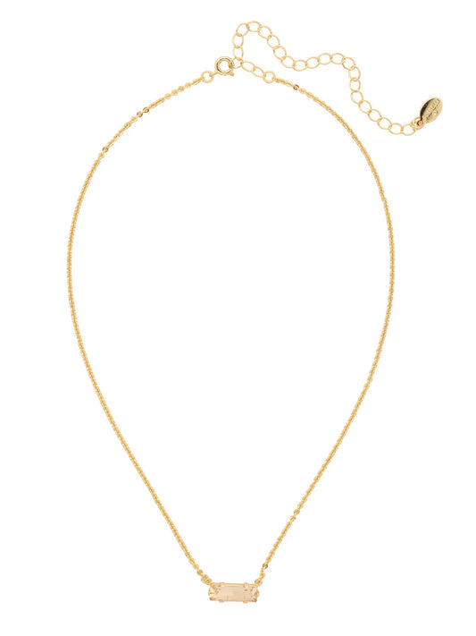 Bindi Pendant Necklace-Dark Champagne