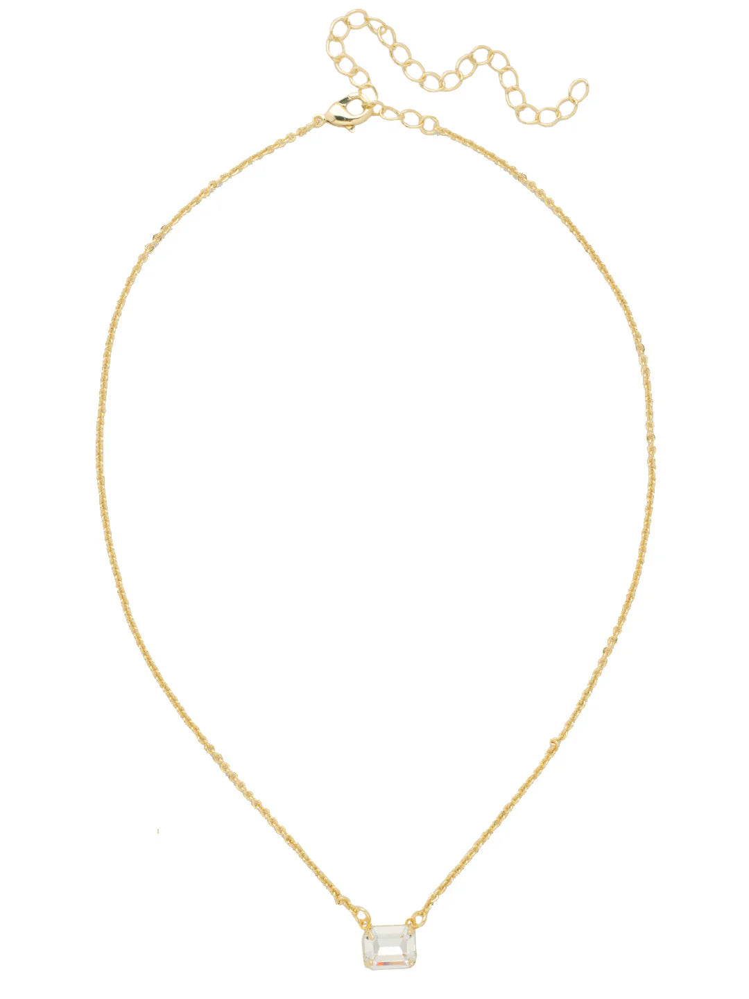 Octavia Single Crystal Pendant Necklace- NFM30BGCRY