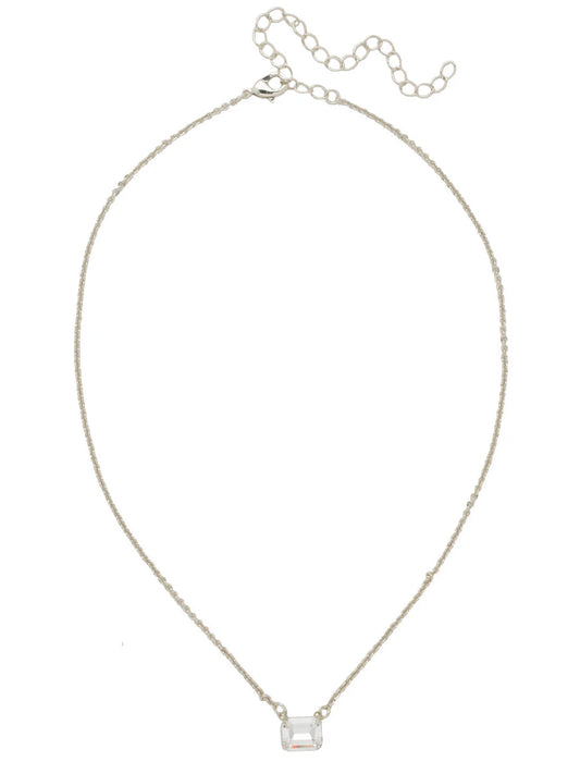 Octavia Single Crystal Pendant Necklace- NFM30PDCRY