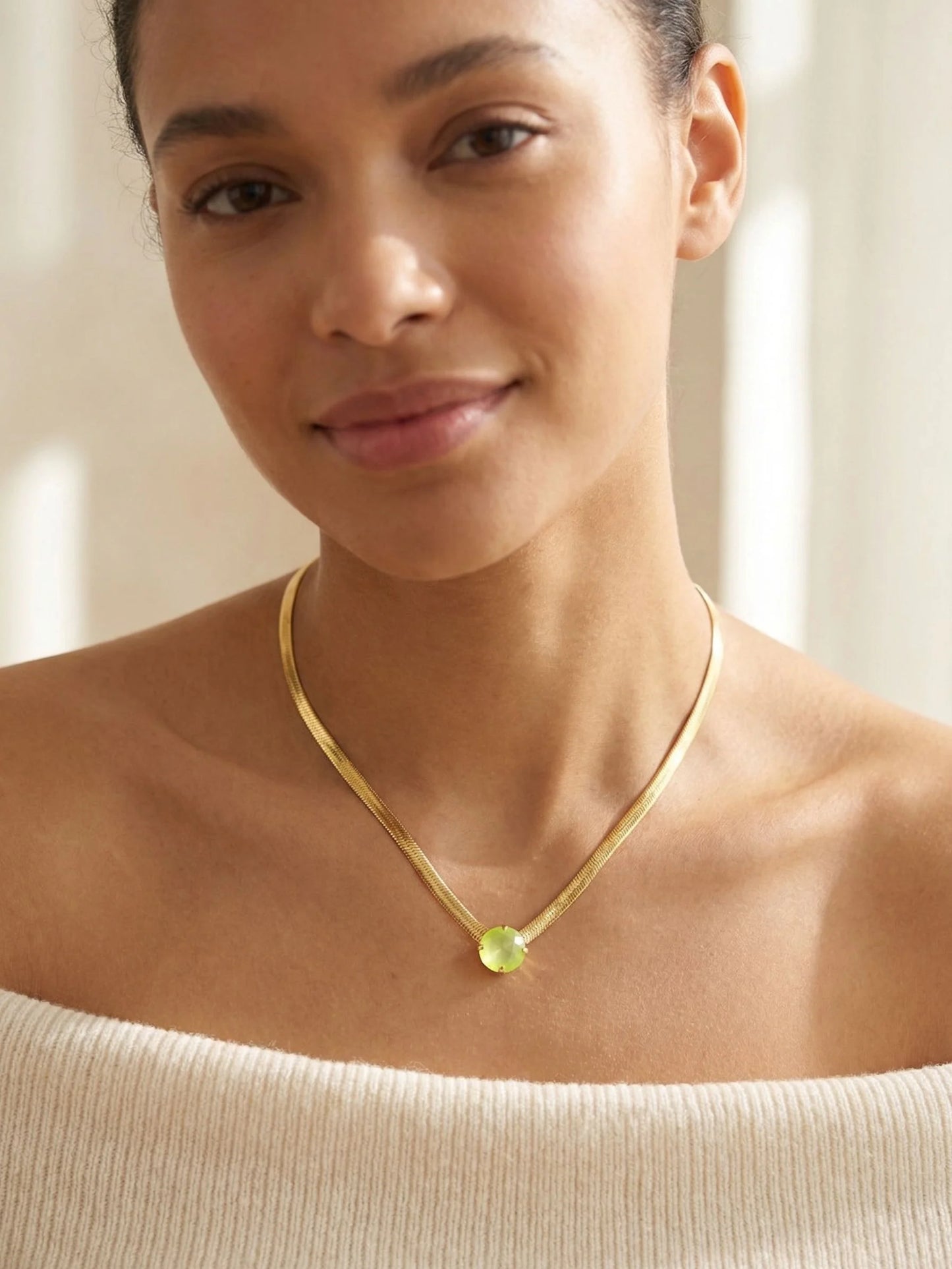 Rowan Pendant Necklace- Electric Yellow