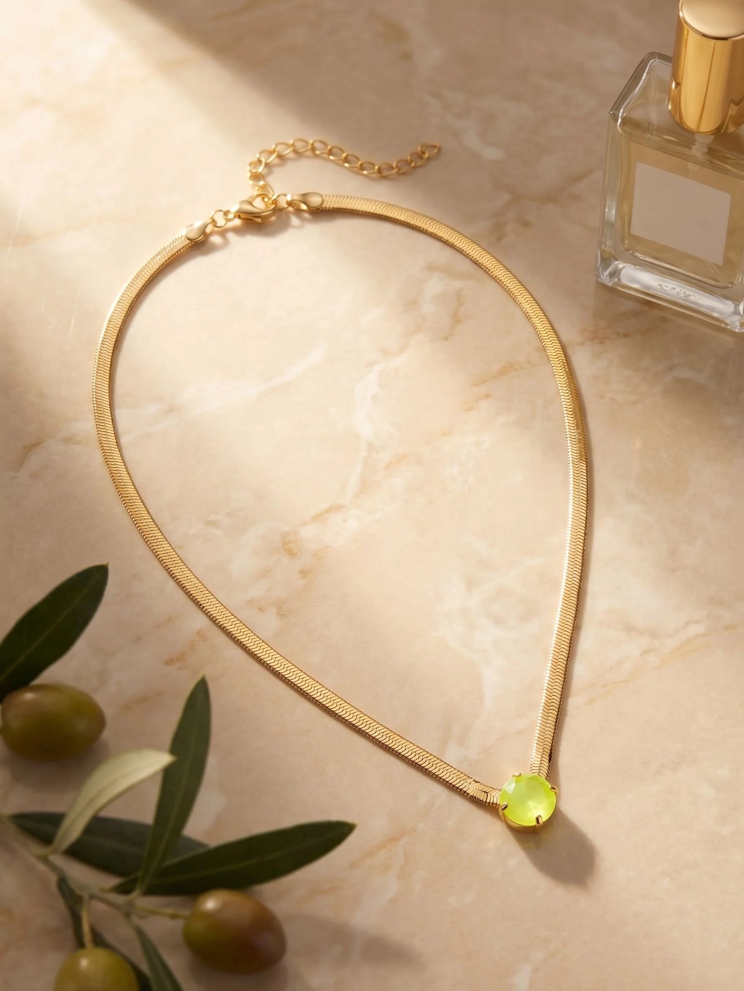 Rowan Pendant Necklace- Electric Yellow