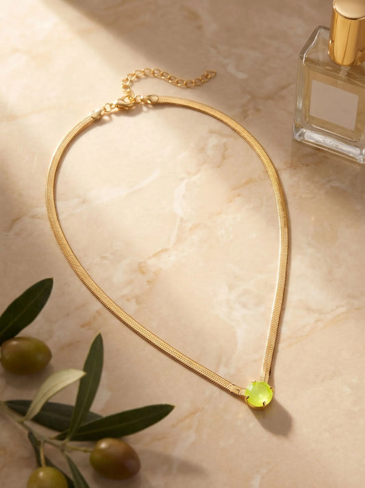 Rowan Pendant Necklace- Electric Yellow