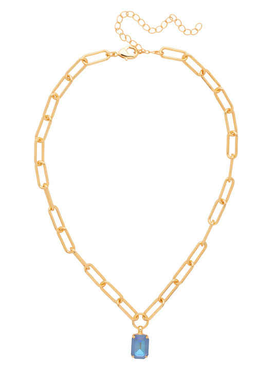 Nia Emerald Pendant Necklace- Ocean Delite