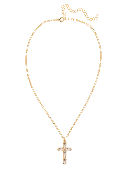 Clarissa Cross Pendant Necklace- NFY9BGCRY