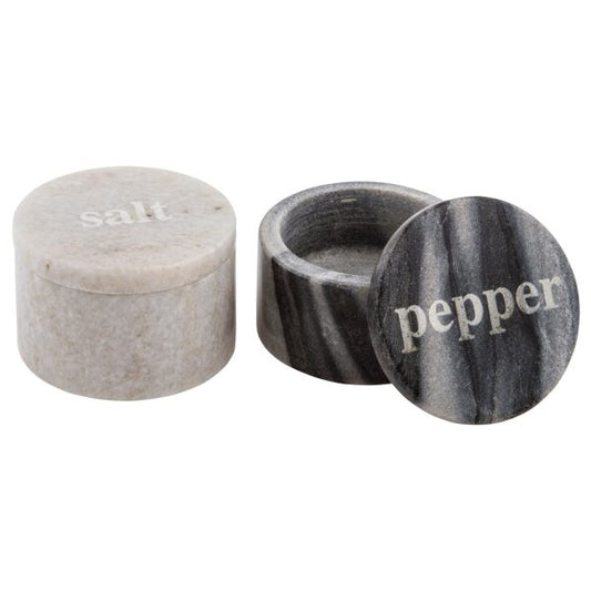 Marble Salt and Pepper Pinch Containers