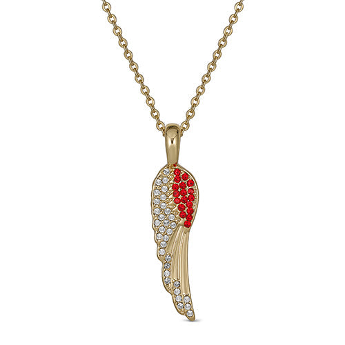 Maya J Angel Wing Birthstone Necklace