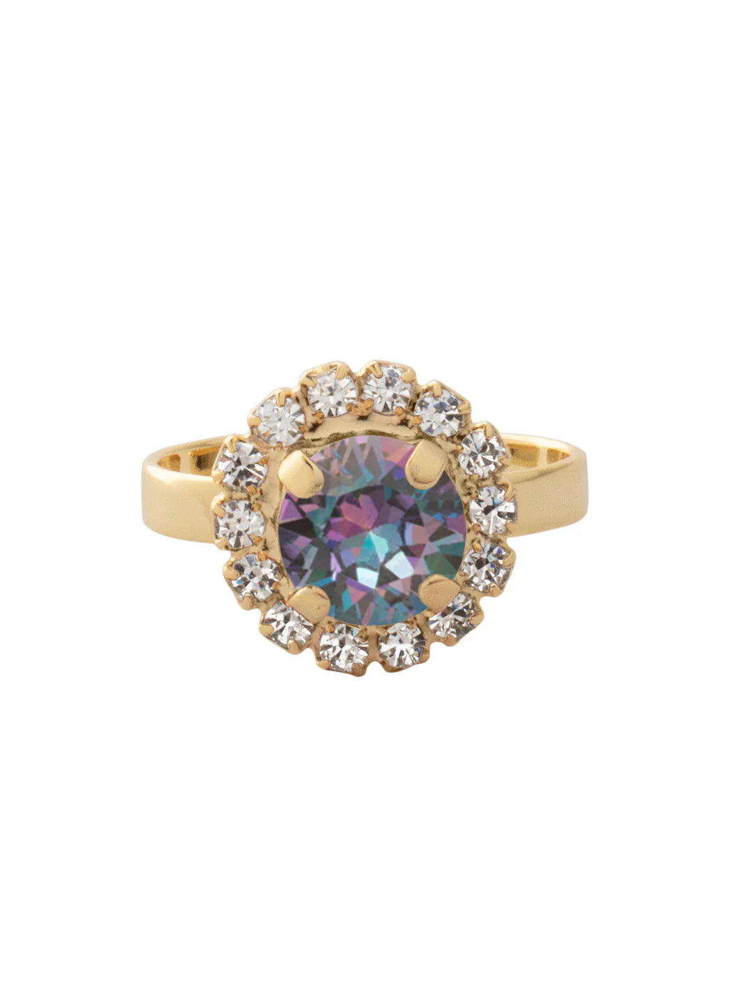 Haute Halo Cocktail Ring- Vitrail Light