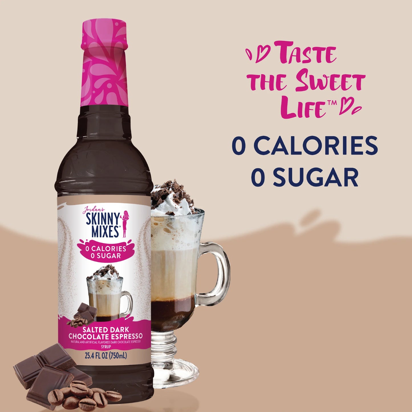 Salted Dark Chocolate Espresso Skinny Syrup